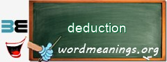 WordMeaning blackboard for deduction